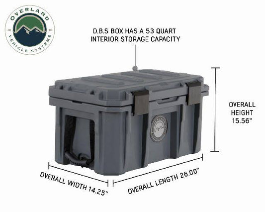 40100001 D.B.S. - Dark Grey 53 Qt Dry Box