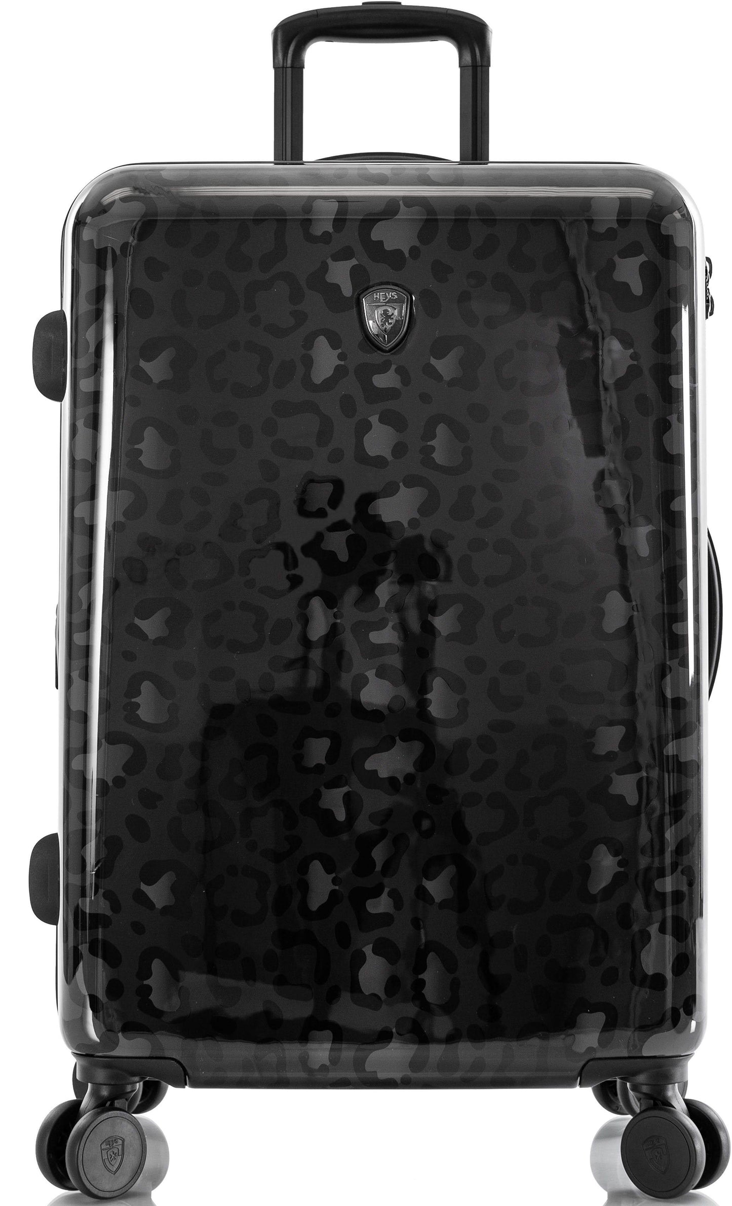 21 Leopard Fashion Spinner Carry-On Luggage Black