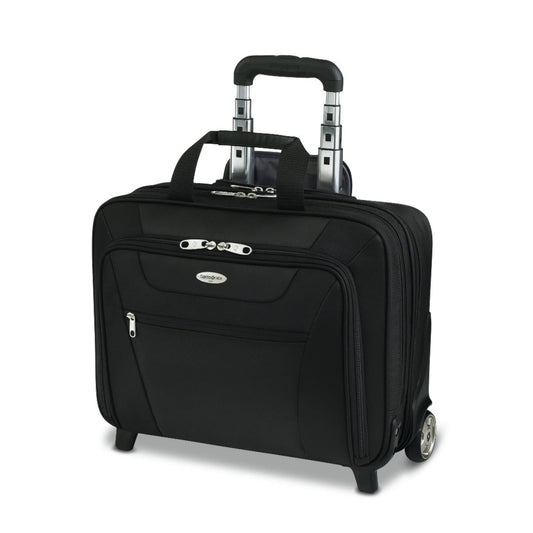 Wheeled Business Case, 13inh X 17inw X 6 1/2ind, Black