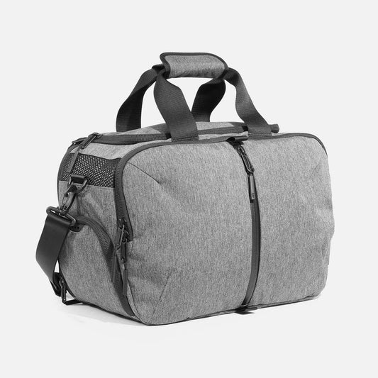 Water Resistant Nylon Gym Duffle Bag In Black