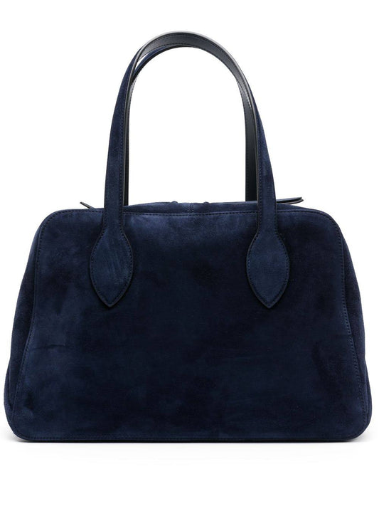 | The Medium Maeve Bag In Midnight Suede | Navy