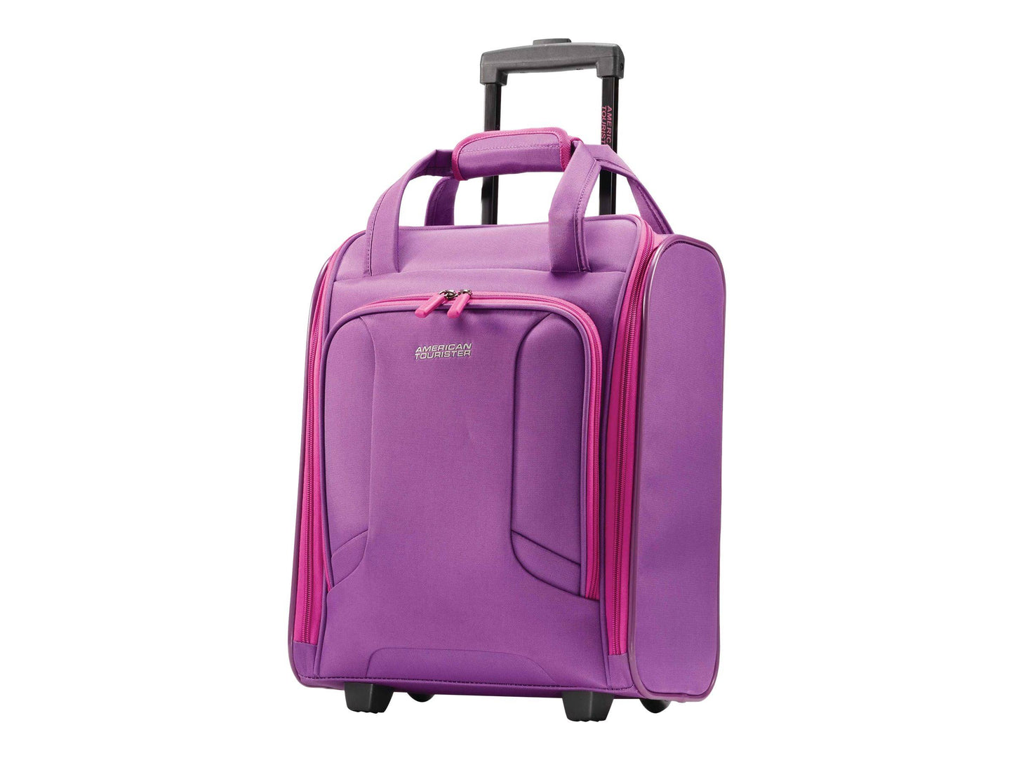 4 Kix 16 Rolling Carry-On Tote - Pink - Underseat Luggage