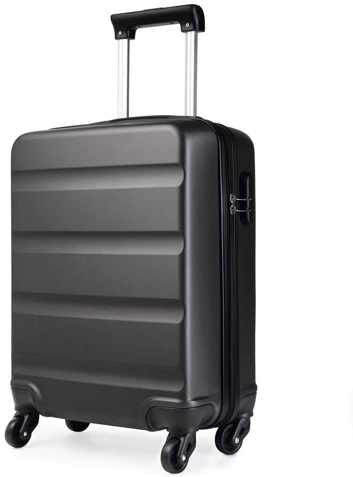 20 Carry On Luggage Lightweight With Spinner Wheel Tsa Lock Hardside Luggage Airline Approved Carry On Suitcase Black