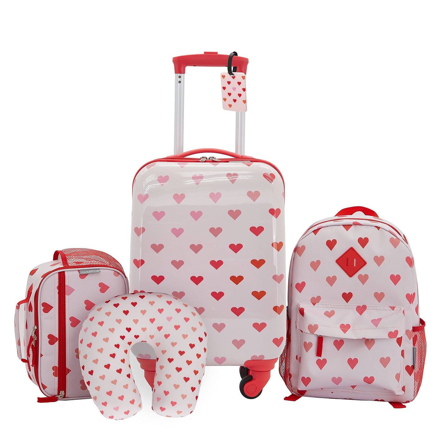 5 Piece Kids Luggage Set, Thumbprint Heart