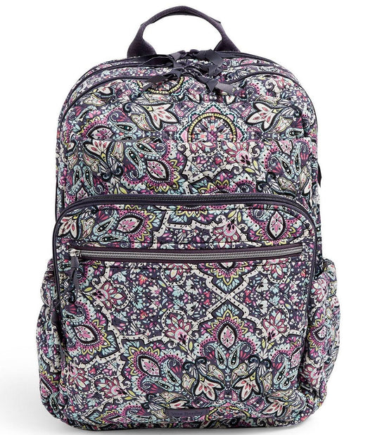 Womens Recycled Cotton Campus Backpack Snow Globe Motifs