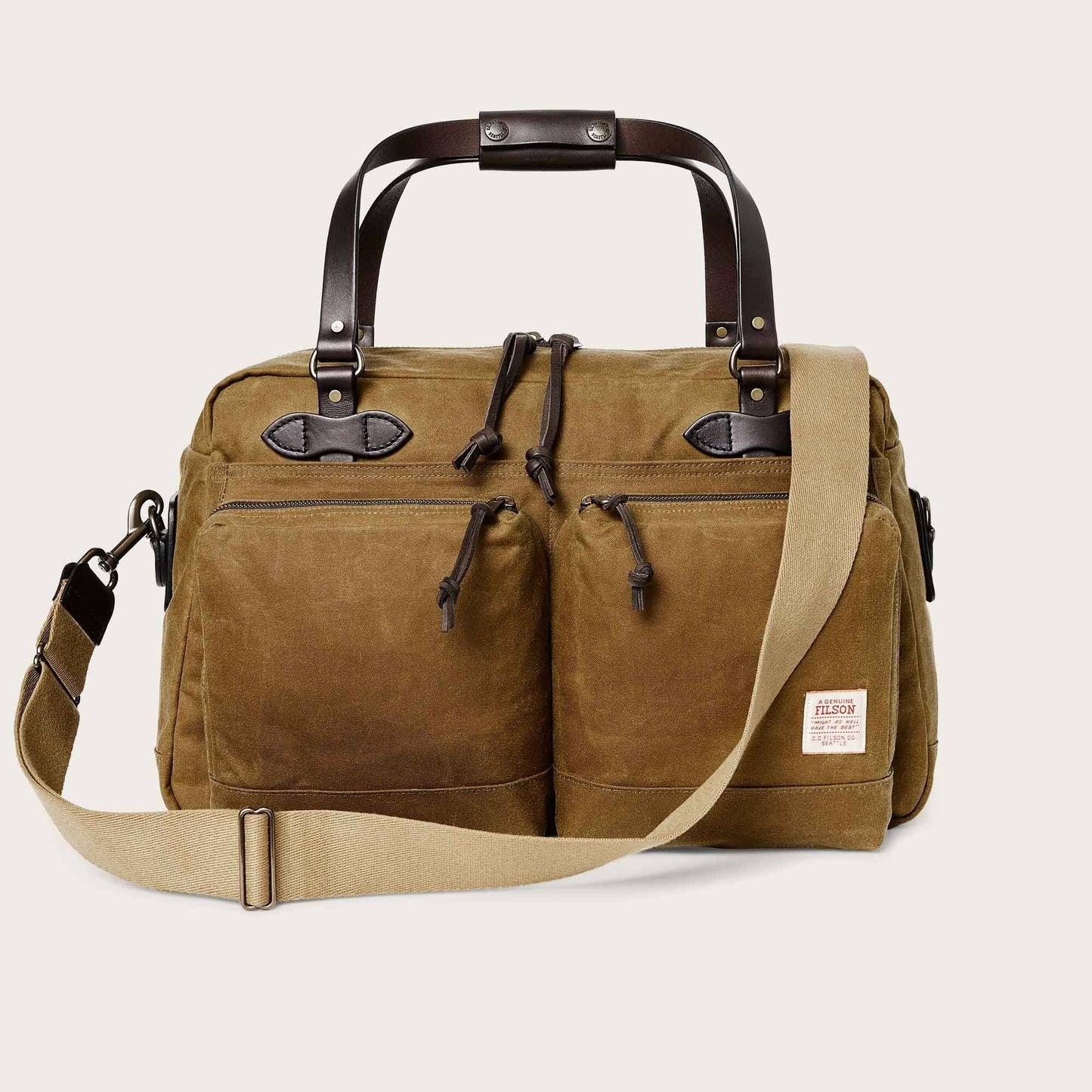 24 Hour Tin Cloth Briefcase - Tan