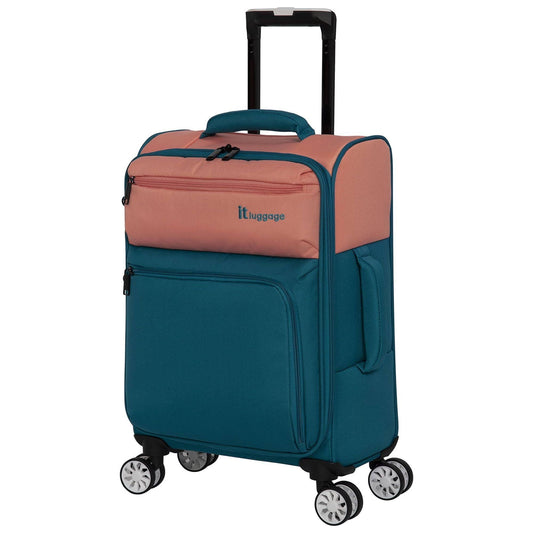 21.7 Duo-Tone Carry-On Spinner Suitcase | Fuchsia Red/Magnet