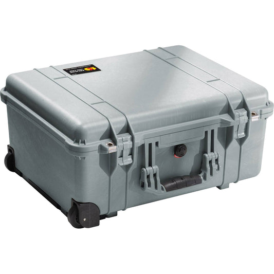 1560 Watertight Hard Case With Cubed Foam Interior & Wheels, Black