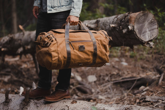 55l Nomad Canvas Duffel Tan