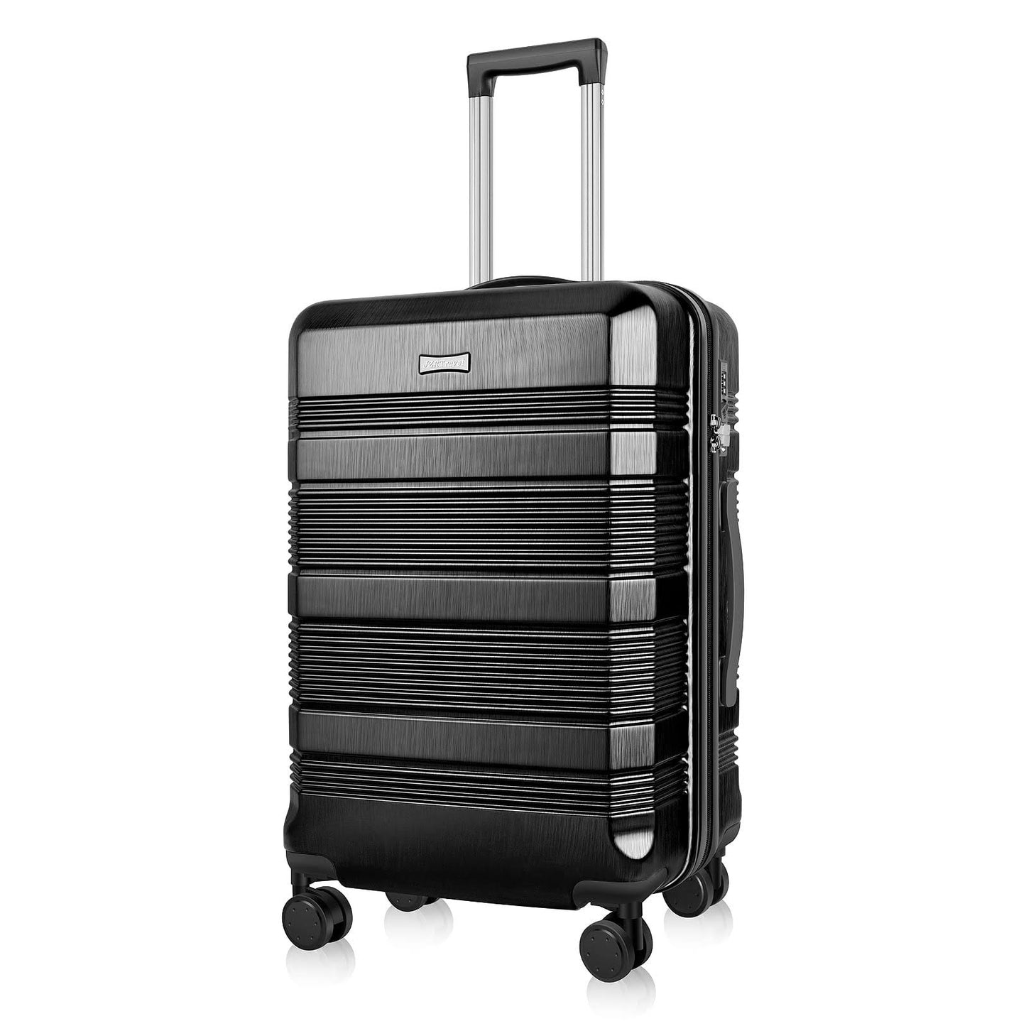 3 Piece Luggage Sets Hard Shell Suitcase Set Abs+Pc Travel Trolley Case With Removable Spinner Wheels For Travel Trips Business 20 Inch 24