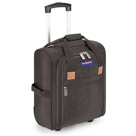 17x13x8 Inches Personal Item Rolling Under Seat Duffel Bag For Jetblue Allegiant, Spirit Airlines. (Navy), Adult Unisex, Size: 17 X 13 X