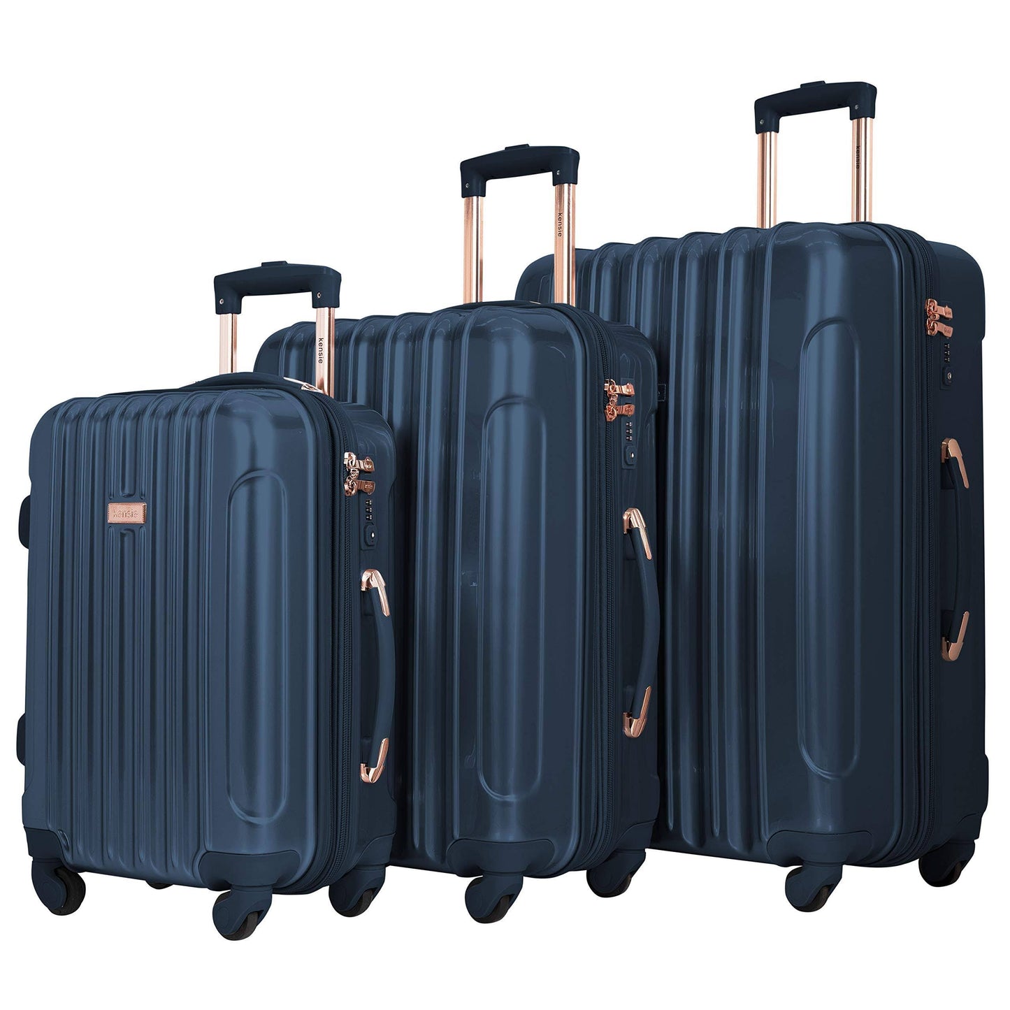 3 Piece Alma Spinner Luggage Set Midnight Blue