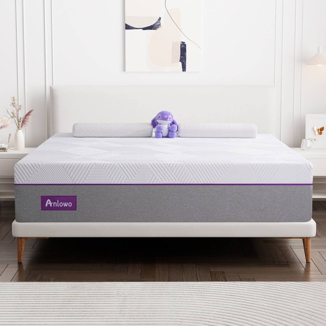 10 Medium Gel Memory Foam Mattress Anlowo Mattress Size: Queen