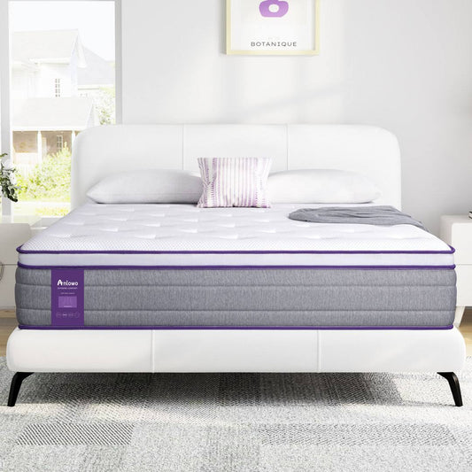 14 Inches Euro Top Soft Memory Foam Hybrid Mattress Alwyn Home Mattress