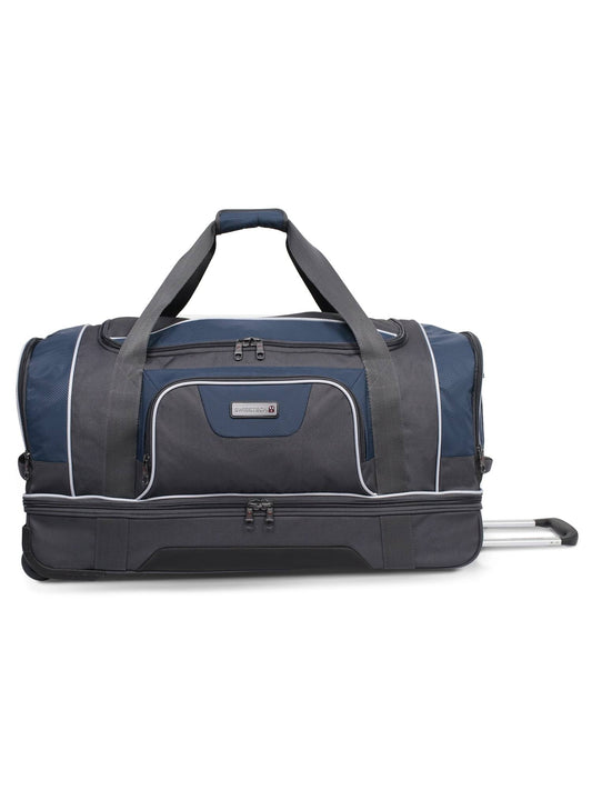 Wanderer 30 Rolling Drop Bottom Travel Duffel Bag, Blue